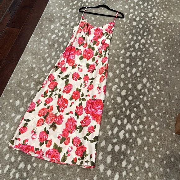 L'AGENCE Dawn & Rosewood Nyla Cowl Neck Midi Slip Dress. Size 0* - Picture 4 of 15